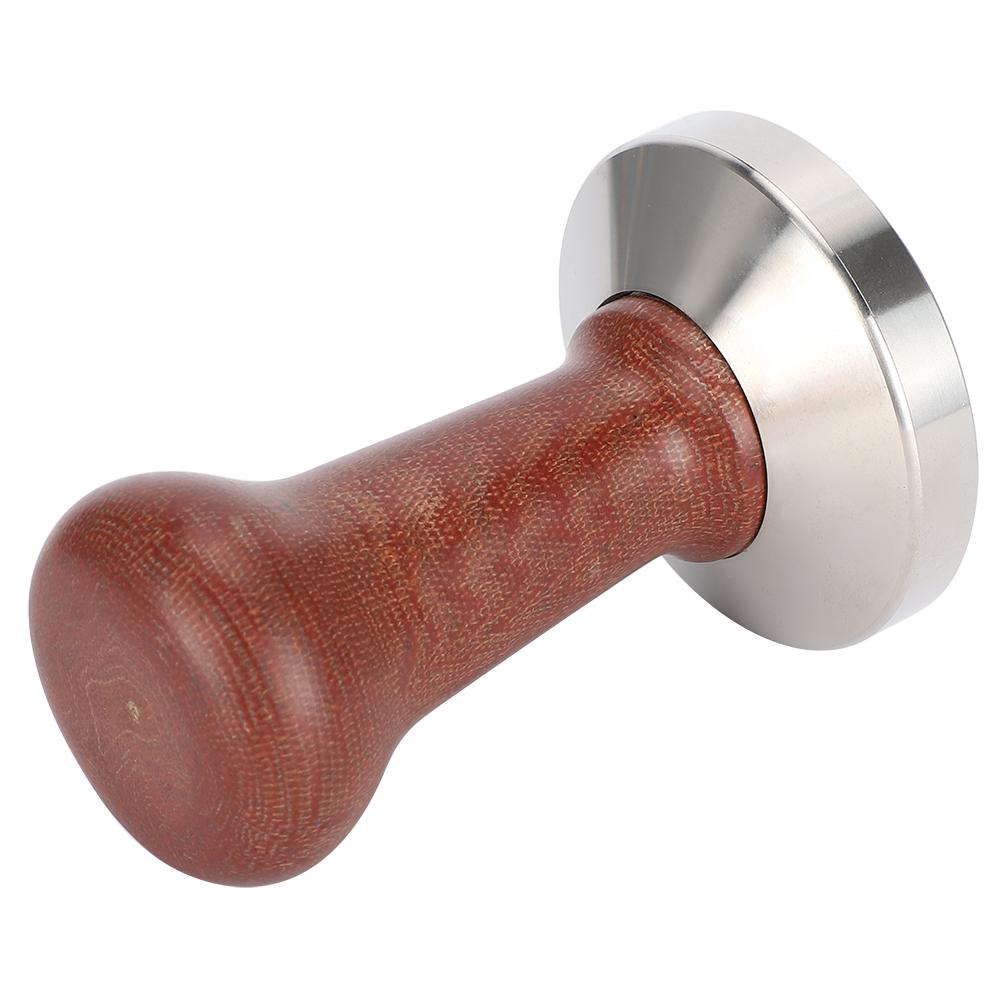 58 мм Тампер для кофе из нержавеющей стали с деревянной ручкой, инструмент для прессования кофейного порошка, для домашнего использования