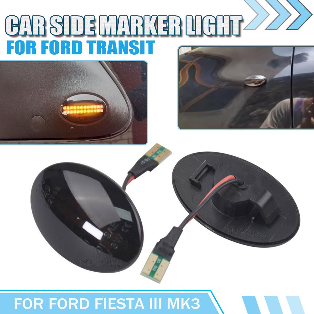 Dynamic LED Fender Light Side Marker for Ford Fiesta III IV MK3 MK4 19902000 2001 KA Mondeo I Transit Tourneo Lamp Turn Signal
