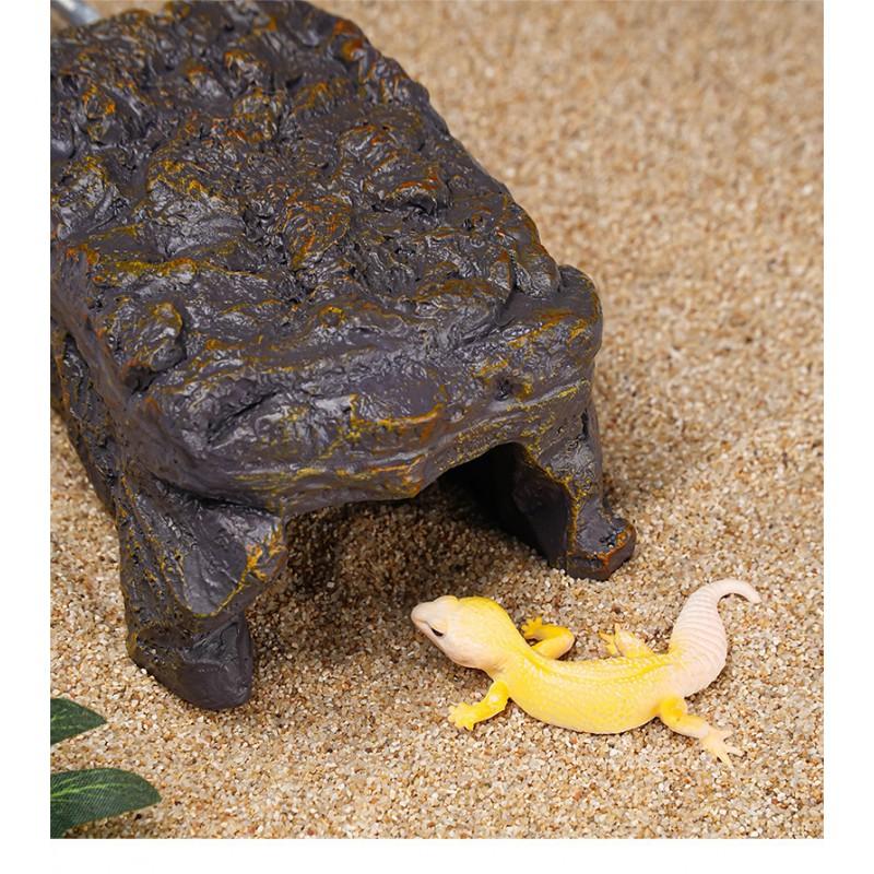 Reptile Heating Hideout Cave With Warm Platform Leopard Gecko Lizard Snake Tortoise Pet Habitat