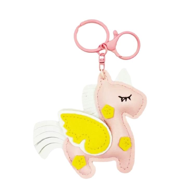 Стильный брелок с мотивом летящей лошади, изготовленный из качественной ПУ кожи, многофункциональный аксессуар для мужчин и женщин, подарок