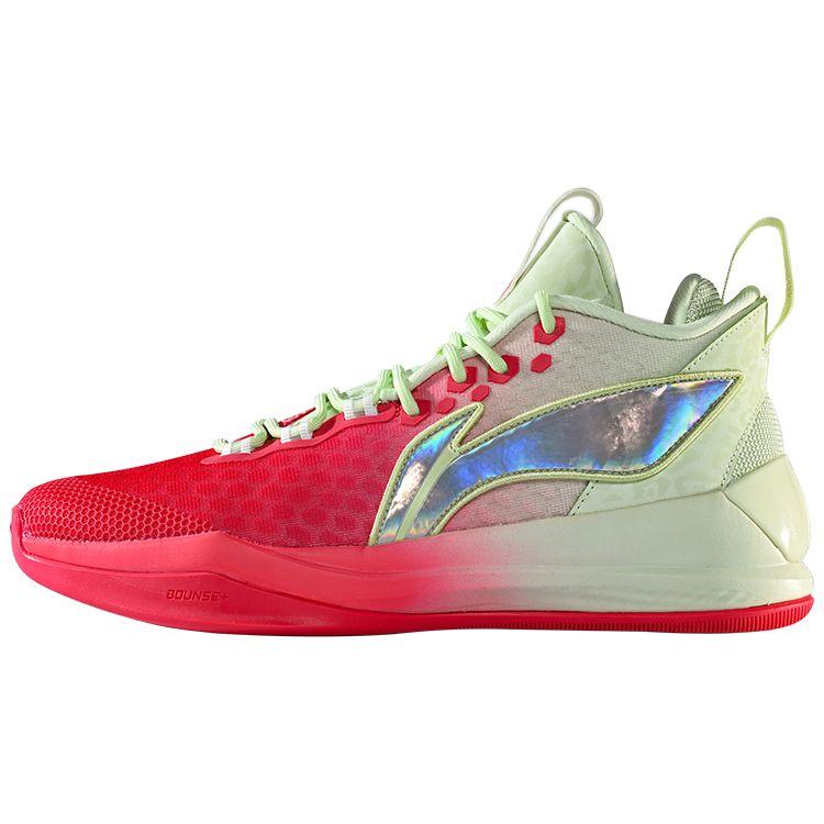 Li Ning Phantom 1 Wades Path Basketball Shoes Men Sneakers Red Green ABPR015-4
