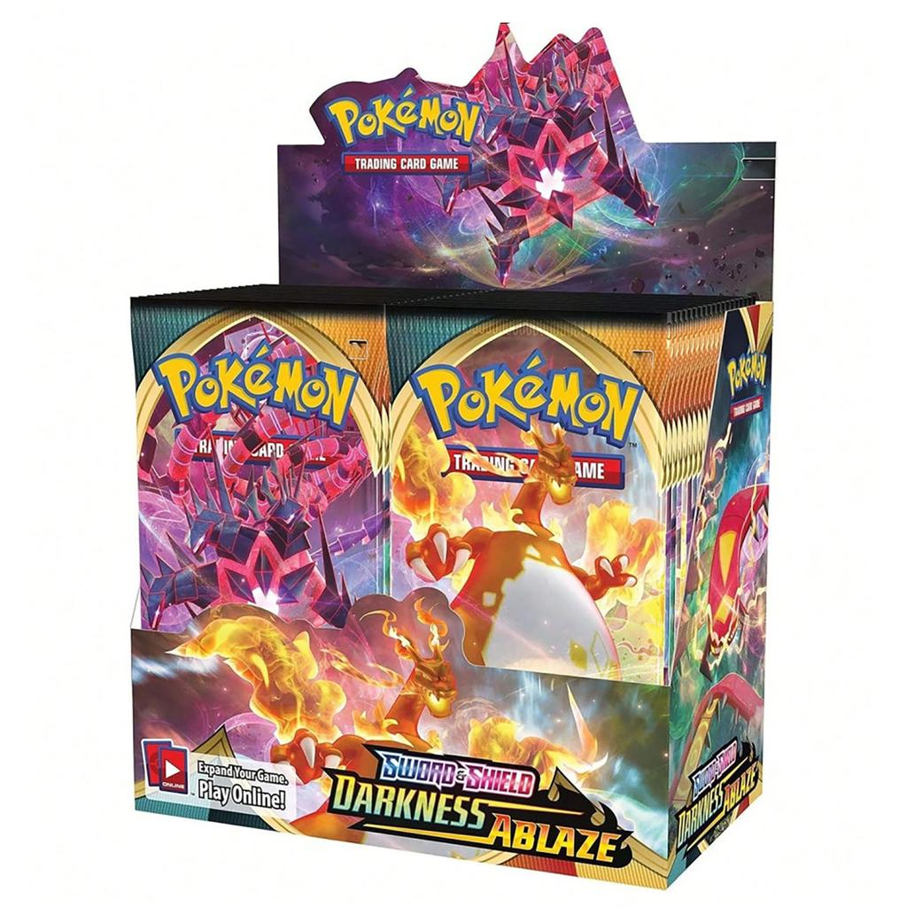 Коробка бустеров Pokémon TCG, Коллекционные карточки Pokémon Trading Card Game, Sword & Shield - Darkness Ablaze