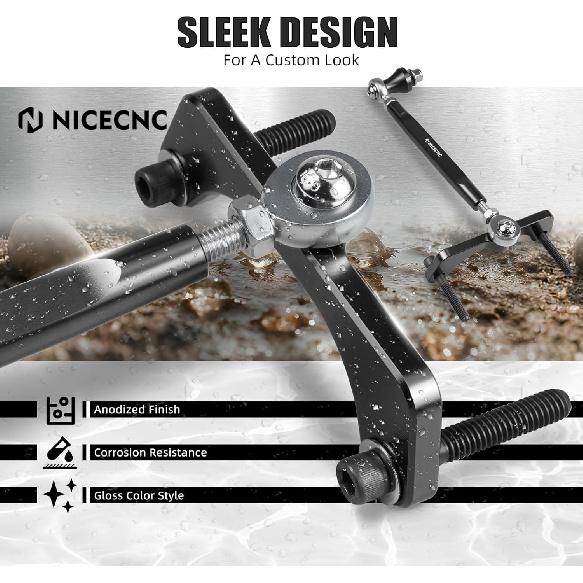 NICECNC Black M8 Touring Rear Stabilizer Compatible with Harley Street Glide FLHX 2017-2025,Compatible with Harley CVO Road Glide FLTRXSTSE ST 2024