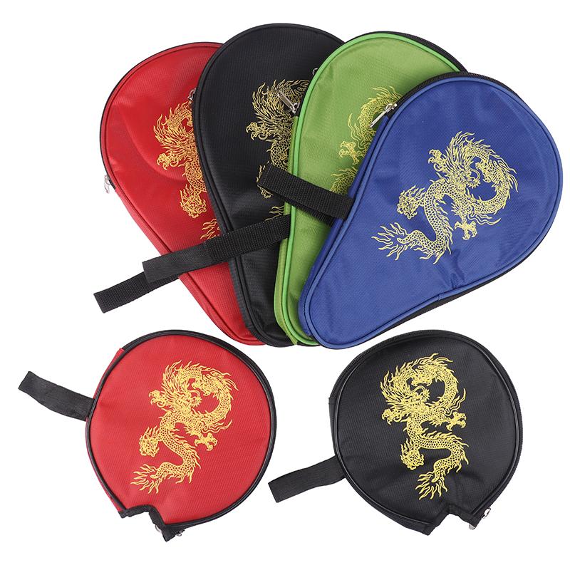 Table Tennis Racket Bag Wear-Resistant Gourd Shape Racquet Ping Pong Paddles Bag Table Tennis Racket Case Paddle Pouch