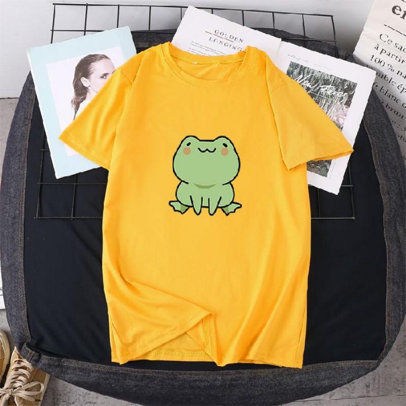 Casual Short Sleeve Printed T-Shirt Men Women Loose Fit Cotton Blend Round Neck Tee In Multiple Colors