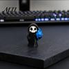 Трехмерная текстурная статуэтка Мини Жнеца, 3D-печатный Хэллоуинский череп, украшение для вечеринки, фигурка для стола, письменного стола, полки, дома
