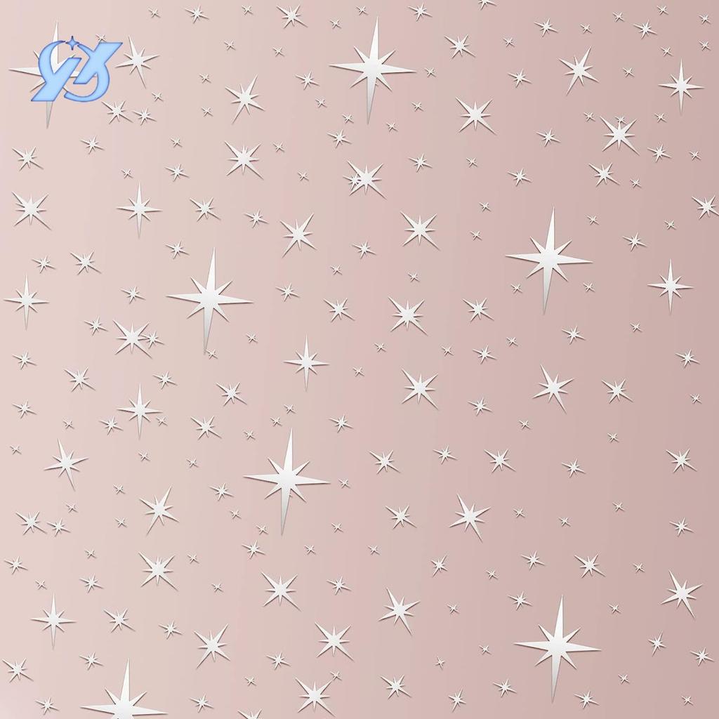 Starry Mirror Acrylic Wall Stickers Wall Background Decoration Three-dimensional Layout Living Room Bedroom Stickers
