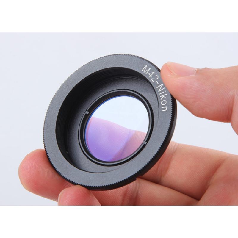Lens Adapter Ring for M42 Lens To Nikon Mount Adapter with Infinity Focus Glass for Nikon DSLR Camera D60 D80 D90 D700 D5000