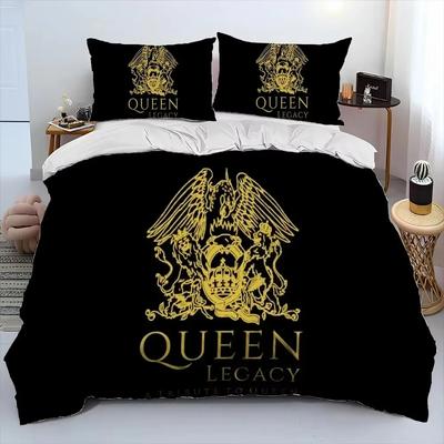 Модные комплекты постельного белья с изображением рок-группы Queen Изысканный набор постельных принадлежностей Пододеяльник Комплект одеяла Постельное белье Роскошный Подарок на день рождения