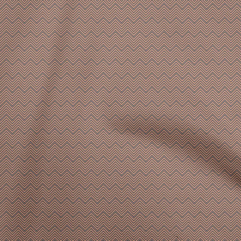 oneOone Ткань Cotton Flex Dark Teal Blue Zig Zag & Sewing Craft Projects Печать на ткани по ярдам 40 дюймов