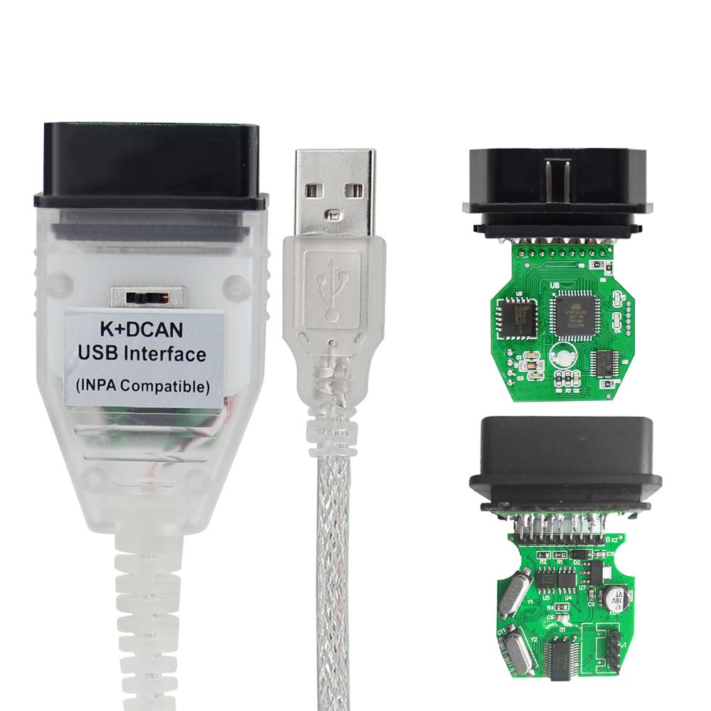 K+DCAN FTDI 9241A с переключателем K DCAN OBD 2 OBD2 Интерфейс OBDII Автомобильный Диагностический Авто Инструменты K-line K line для inpa Кабель Читатели Кодов 4