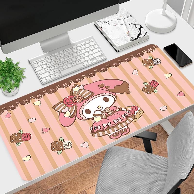 1PC My Melody Large Durable Mouse Pad Suitable for Office Desks, Gaming Desktops.Non-Slip Back P12