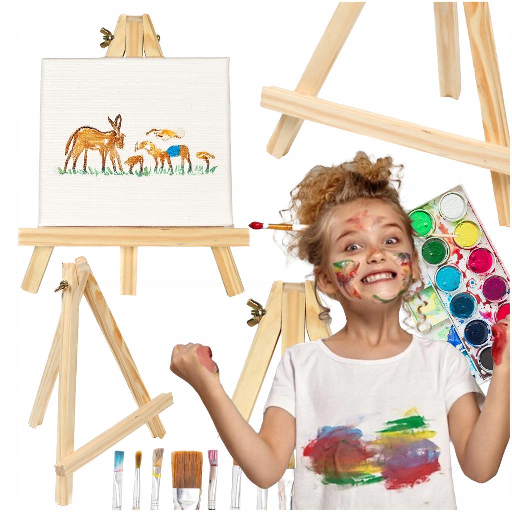 Mini painting easel, wooden table, studio, for painting, photo stand