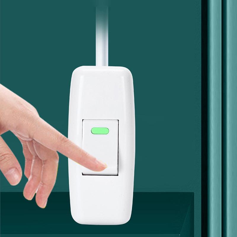 Выключатель света для дома Классический белый Встроенный ВКЛ/ВЫКЛ Настольная лампа Настольная лампа Кабель с выключателем Электроаксессуары