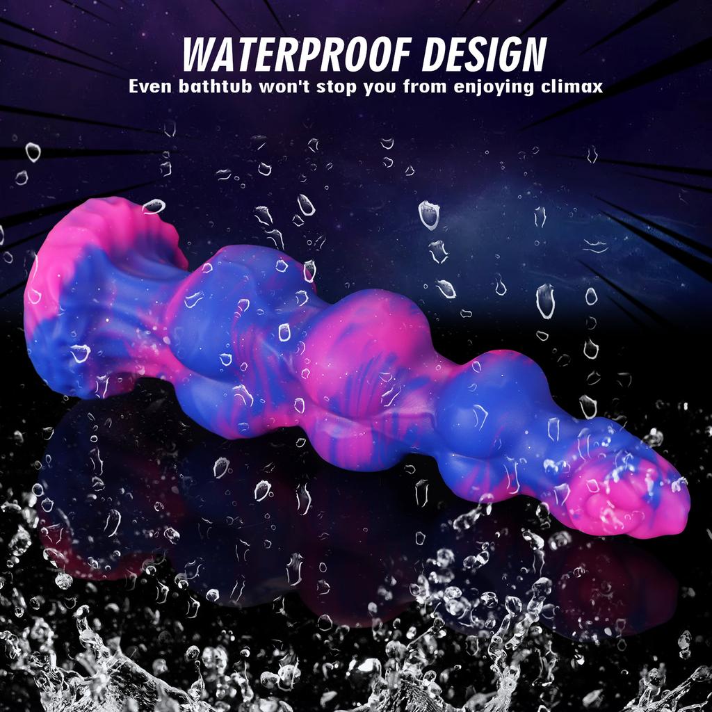 Дилдо в форме животного с узлом - Реалистичный силиконовый анальный расширитель для мужчин и женщин, BDSM секс-игрушка с присоской