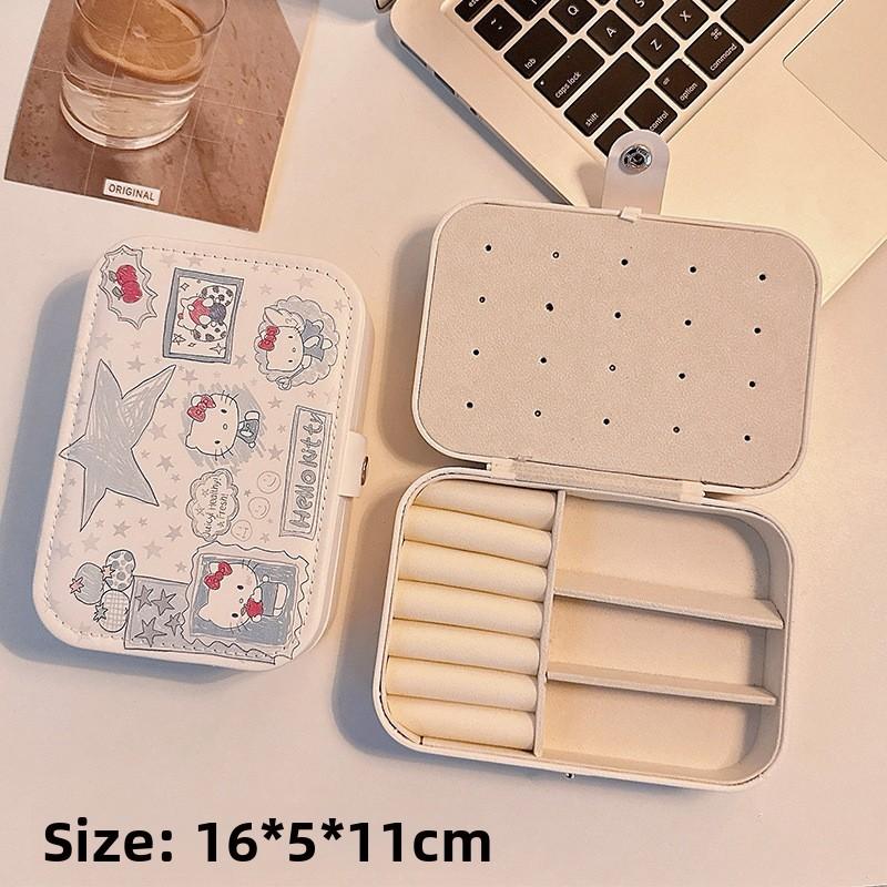 Hello Kitty Jewelry Organizer With Soft Pu Material For Gift Storage And Travel Use