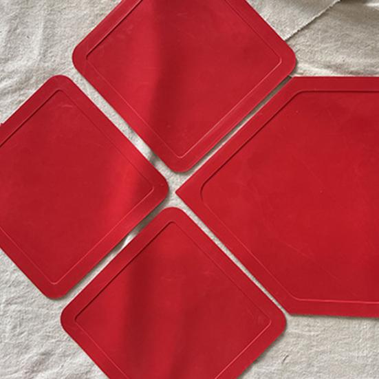 Rubber Baseball Softball Base Set Wear Resistant Home Plate Field Base for Kids & Adults Camps Leagues Schools