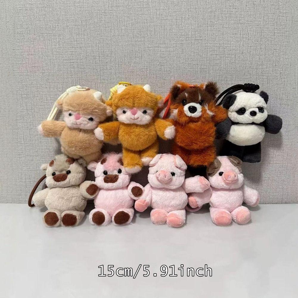 Shake Feature Plush Keyring Wiggly Design Stuffed Keychain Cute Plush Keychain For Adults