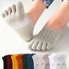 1 Pair Breathable Women's Socks Cotton Five Finger Socks New Short Boat Socks  Female