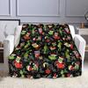 Green Christmas Grinch Pattern Blanket Patterned flannel blanket perfect for the bedroom living room, sofa, or a little nap