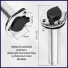 1pc Boat Flush Mount Fishing Rod Holder Marine Stainless Steel 15/30/90 Degree with PVC Cap Inner Tube Gasket Boat Hardware