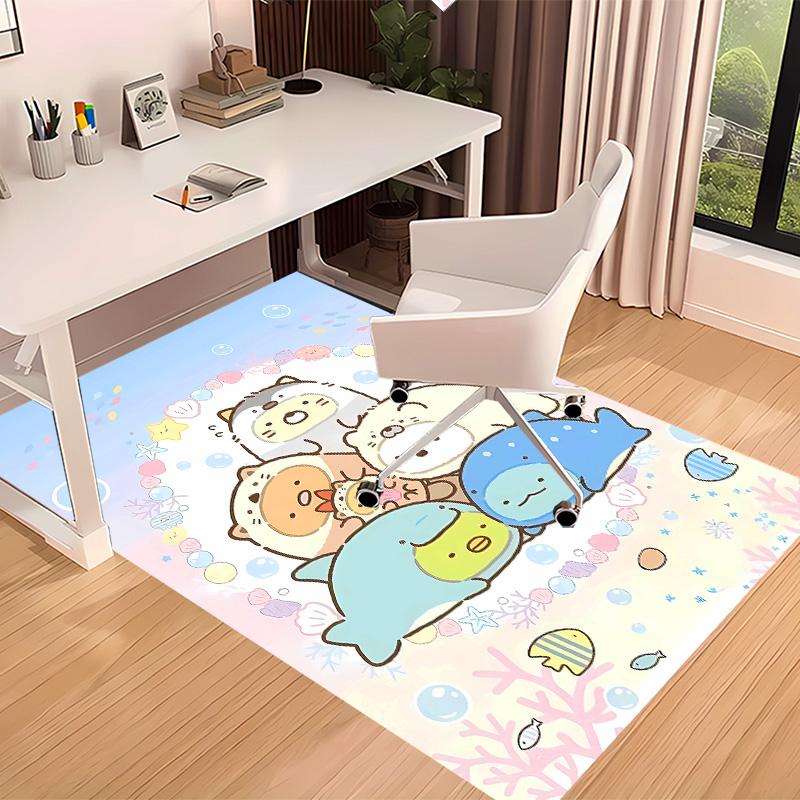 Sumikko Gurashi1 Printed Absorbent Washable Carpet, Non-Slip Bathroom Mats, Kitchen Rugs, Yoga Mat,Living Room Entrance, Camping Picnic Rugs
