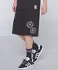 GRAVER [Unisex] Sunflower Drawing Bermuda Training Shorts_Black