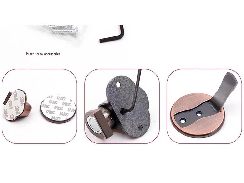 Бесшумный дверной стопор: Бесфрезерный, невидимый напольный бампер для спальни и ванной комнаты