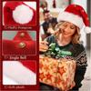 Creative bell Santa hat Santa bell hat gift festive plush snowman hat