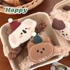 Cute Animal Doll Hair Clips Cartoon Hairpins Korean Plush Dog Hair Claws  for Girls