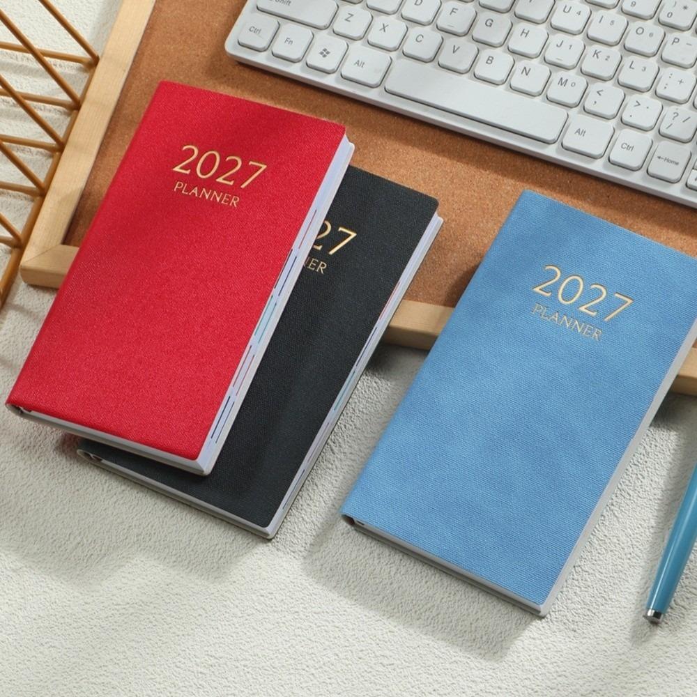 PU Leather Daily Planner Notebook 2027 Travel Planning Journal  School Students