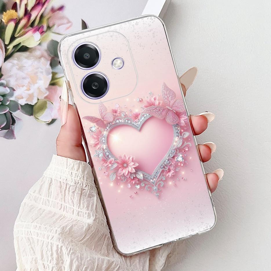 Чехол для Oppo A3 A3x 4G CPH2641 Роскошный Модный Расписной Чехол Прозрачный Силиконовый Чехол для Телефона Для Oppo A3x OppoA3 OppoA3x 4G Мягкий Чехол