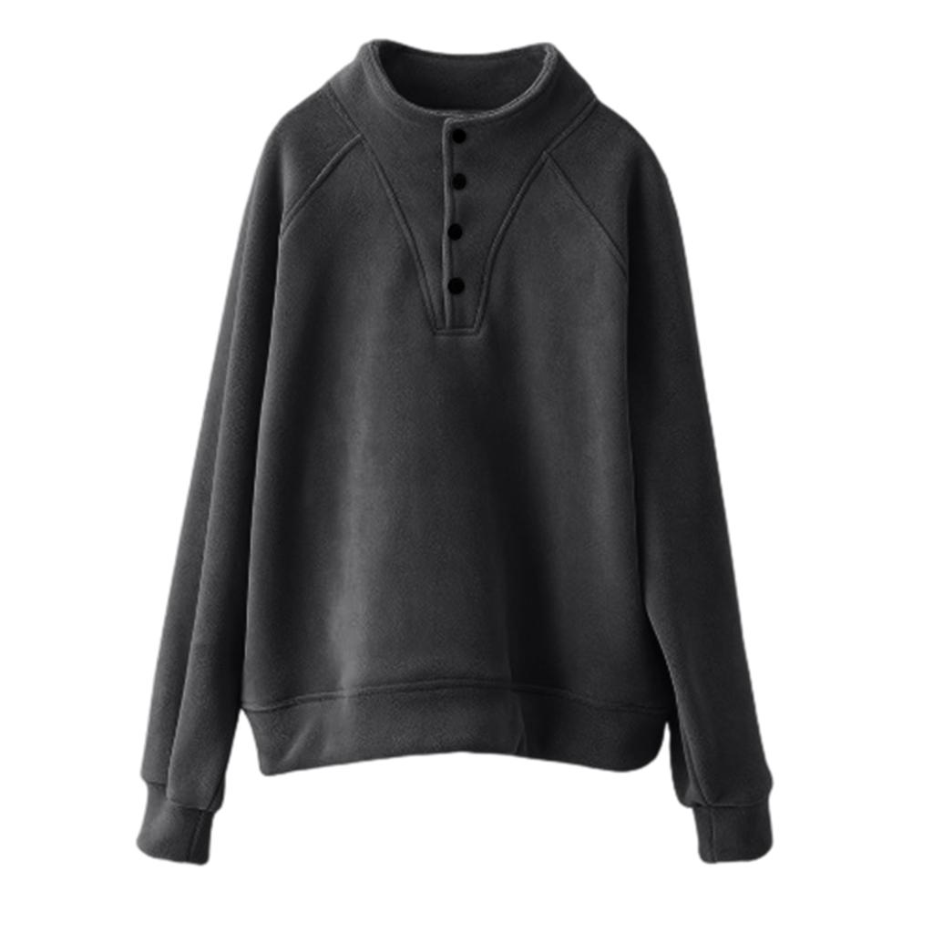 Women's Fashionable Casual Solid Color Long Sleeve Top