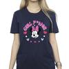 Disney Womens/Ladies Minnie Mouse Girl Power Cotton Boyfriend T-Shirt