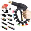 Multicolor High Pressure Washer Nozzle 1/4 Inch Quick Plug Washing Sprayer With Nozzle Holder