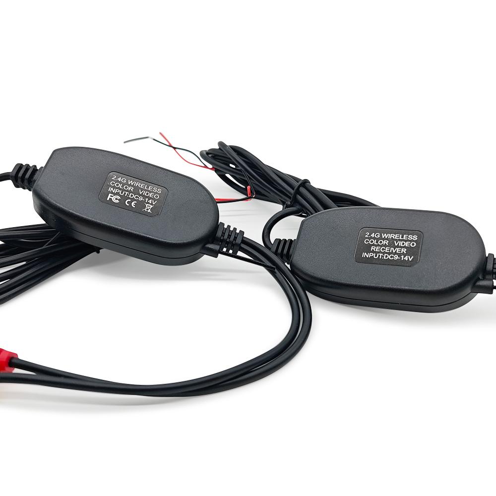 2.4Ghz Wireless Camera Video Transmitter and Receiver for Car Rear View Camera reverse backup and Car DVD Player Parking Monitor