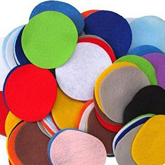 Индивидуальные войлочные подкладки DIY для аксессуаров для волос - Различные цвета и размеры