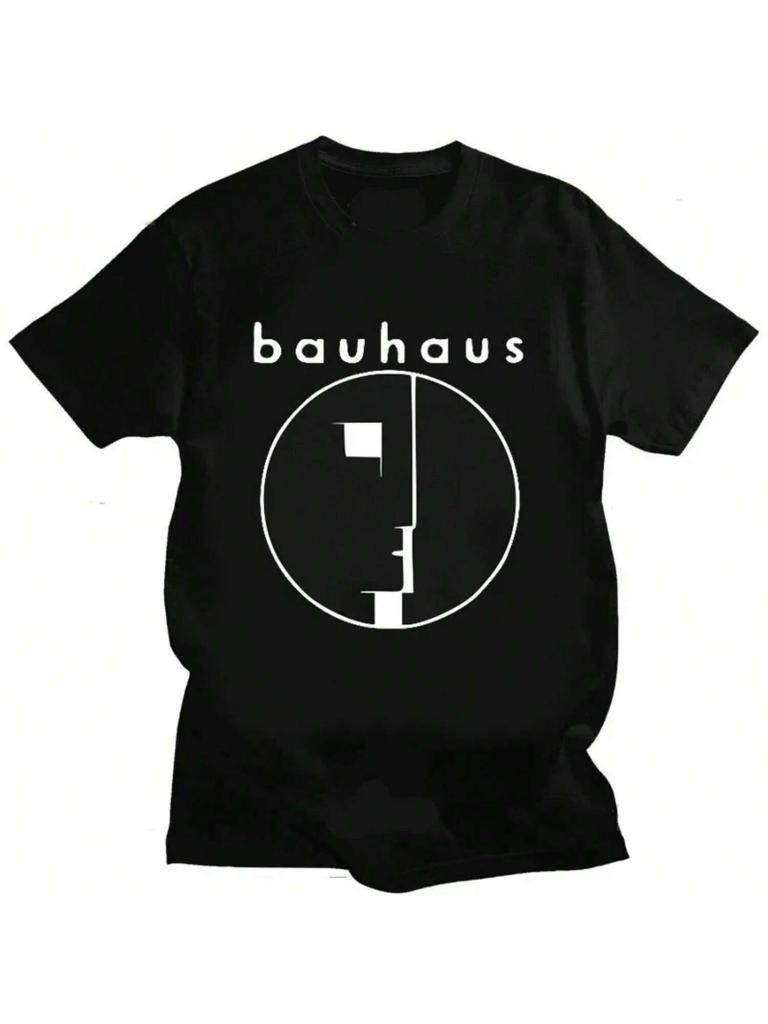 T Shirt Bauhaus Post Punk Goth Rock Crew Neck Graphic Print T Shirt Fashion Casual Short Sleeve Plus Size T Shirt Wounisex