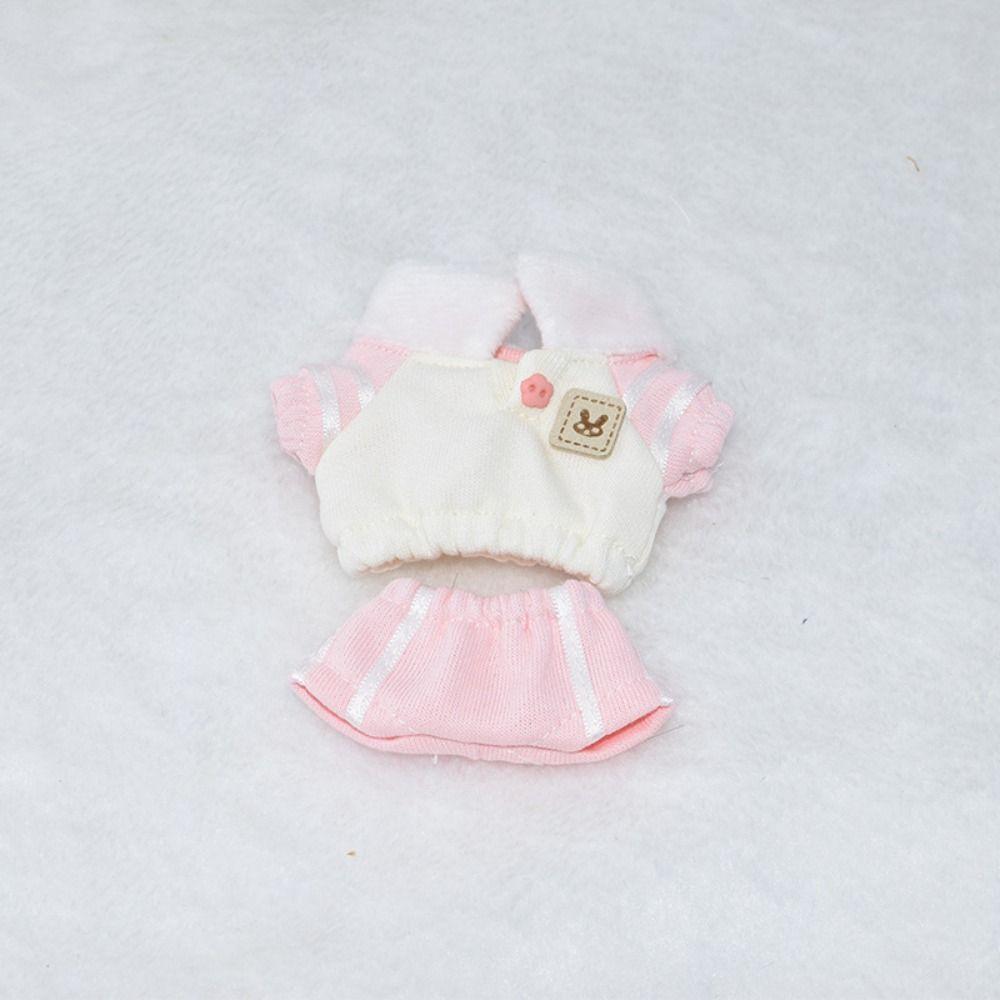 Colorful OB11 Doll Jumpsuits 10cm/20cm 1/12 BJD Dolls Skirt BJD Dolls Outfits  Kids Girls Toys