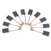 10Pcs Graphite Copper Motor Carbon Brushes Kit For Angle Grinder 6*16*22Mm