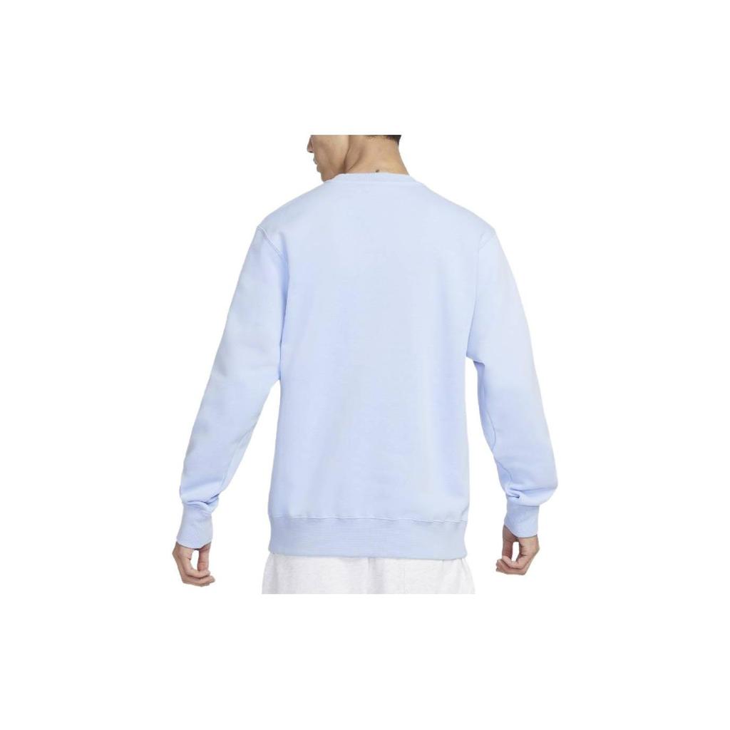 Nike Спортивная одежда Клубный флисовый пуловер с вышитым логотипом, мужские топы Pleasure-Cobalt-Blue BV2663-479