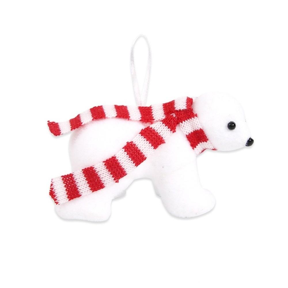 3D Simulation Christmas Tree Ornaments Cartoon Bear Doll Ornament Christmas Gifts