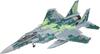Fine Molds 1/72 Серия реактивных самолетов, Силы самообороны Японии F-15DJ Агрессор, Цифровой камуфляж, Зеленый, Пластиковая модель, FK05 (Самолет)