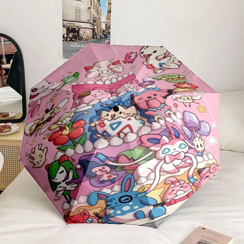 Cute Pika Adventure Umbrella 8-Frame for Travel, camping, Casual Lightweight Portable Umbrella, Essential for every family Holidays Birthday Gift