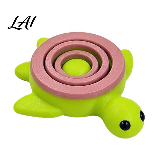 Decorative Ladybug Statues 3D Printed Spinning Figurine Stress Relief Rotating Turtle Fidget Ladybird Figurine Toy Animal Shape Desk Decoration for