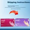 AMMEX Disposable Gloves, PVC, 100 Pieces, Medium Size, Food-Grade, for Catering And Kitchen Use, Crayfish, Baking, Non-Stick Protective Gloves