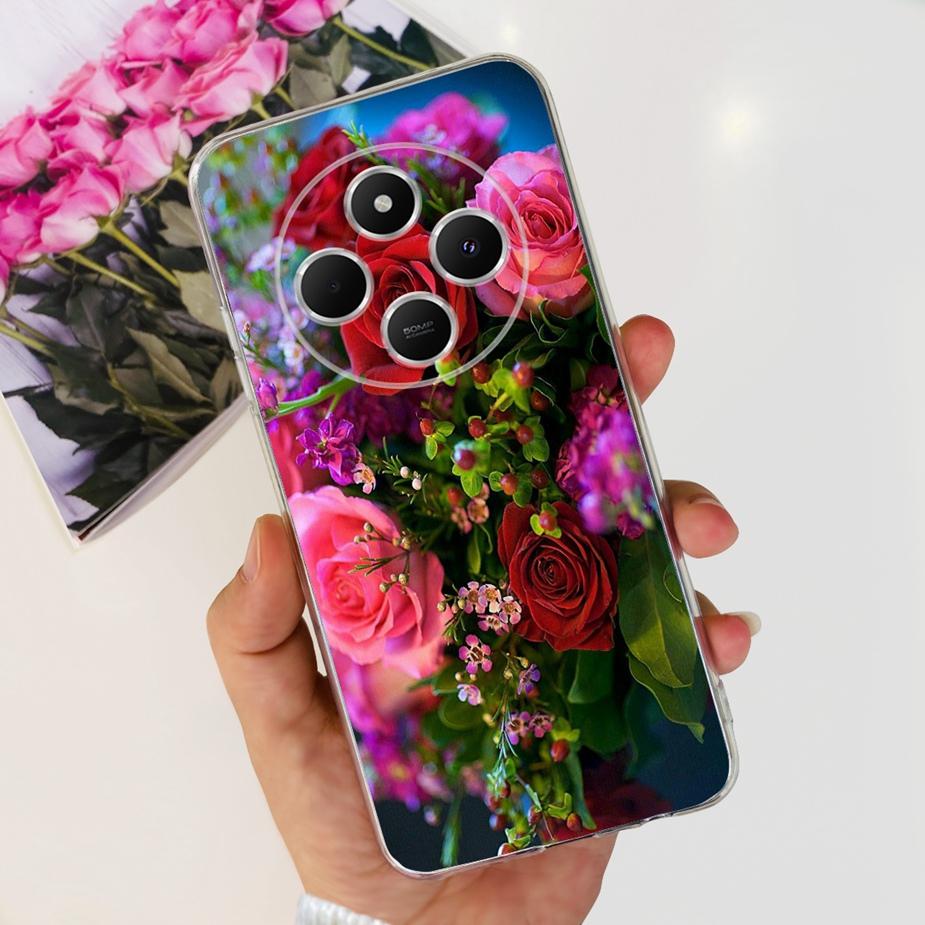 Чехол для Xiaomi Redmi 14C Милый Кот Бабочка Расписной Чехол Прозрачный Силиконовый Мягкий ТПУ Чехол для Телефона Для Xiaomi Redmi 14C Redmi14C Чехлы