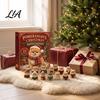 Daily Countdown Gift Set 2026 Dog Christmas Advent Calendar, 24-Day Acrylic Ornament with Mini Puppy Holiday Home Decor Figures, 2D Flat Tree