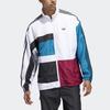 adidas originals Spirit Oversized Multicolor Splicing Sports Jacket White Men's ED6242