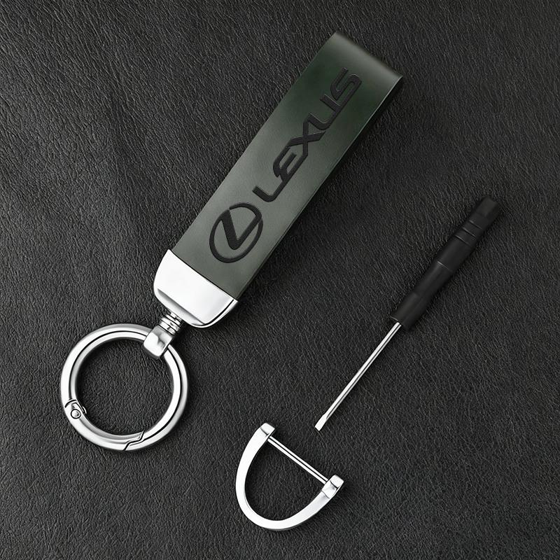 2026 Hot Interior Stickers Car Emblem Keychain Leather Keyring Pendant Gift For Lexus RX300 IS200 IS250 ES350 Ct200h UX250h NX30